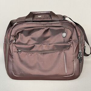 TUMI T-TECH Maroon Top Zip Laptop Travel Bag